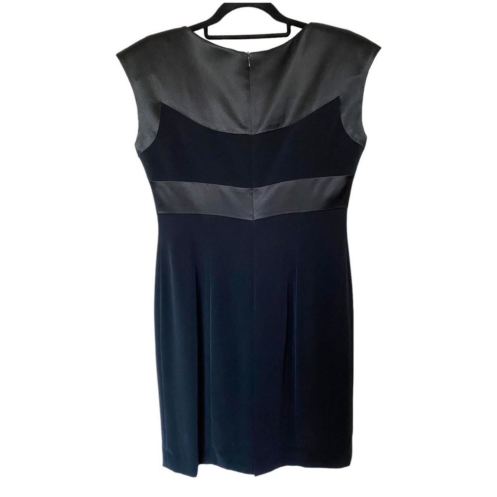 Vintage Formal Black Mini Dress size 8 Petite - Picture 2 of 14